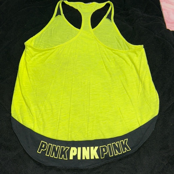 NWOT~ VICTORIAS SECRET PINK GRAPHIC RACERBACK TANK ~ WOMENS XS - Picture 5 of 6